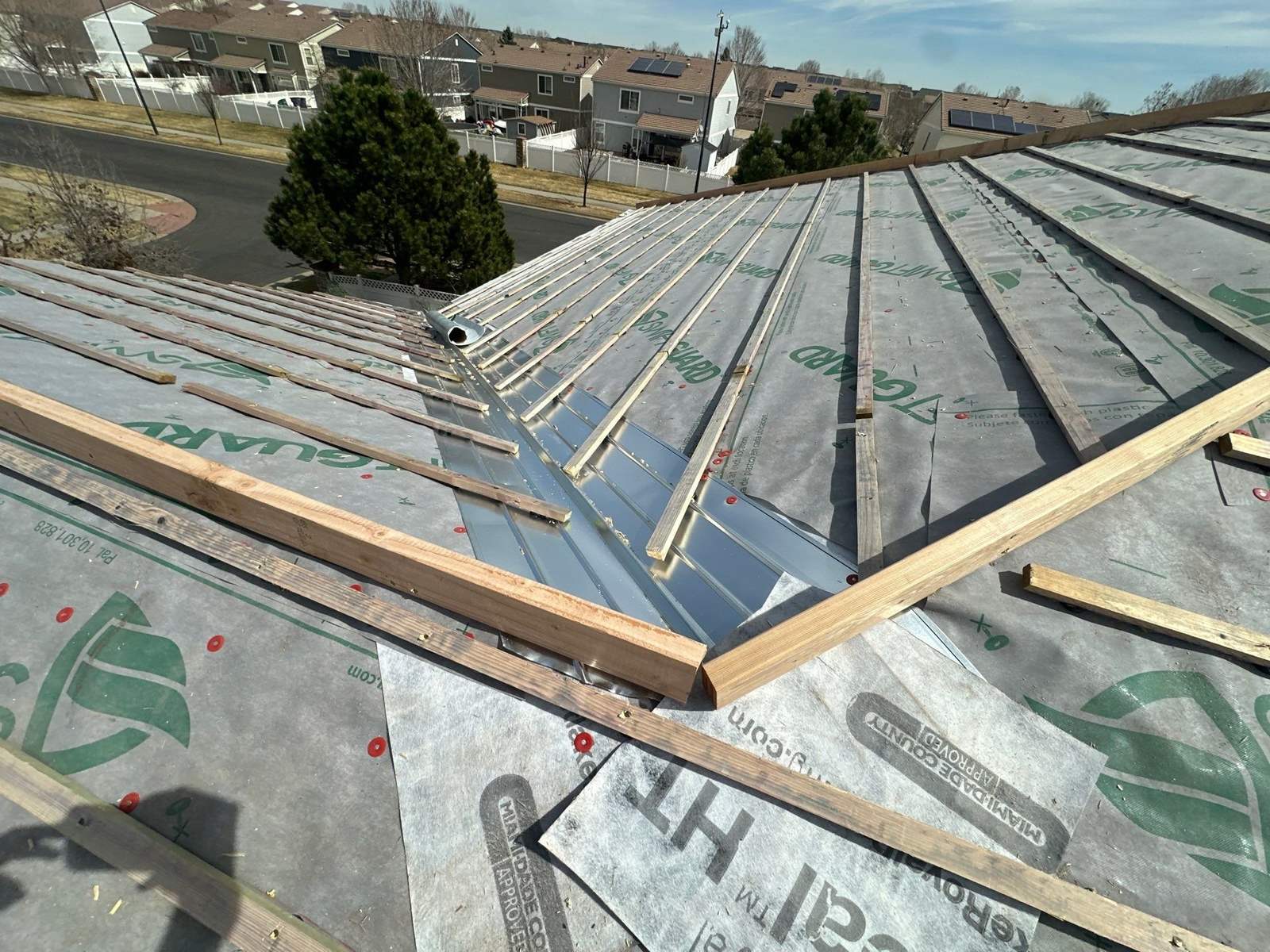 Underlayment and battens for a Saxony Slate concrete tile roof in Denver, CO
