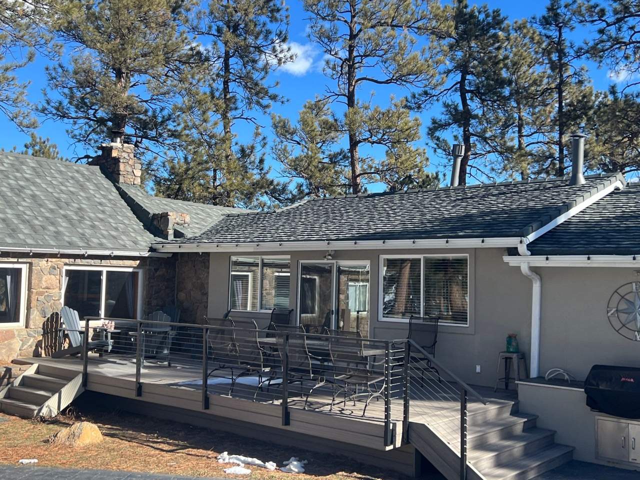Stone-coated steel Cottage Shingle roof on a ranch home